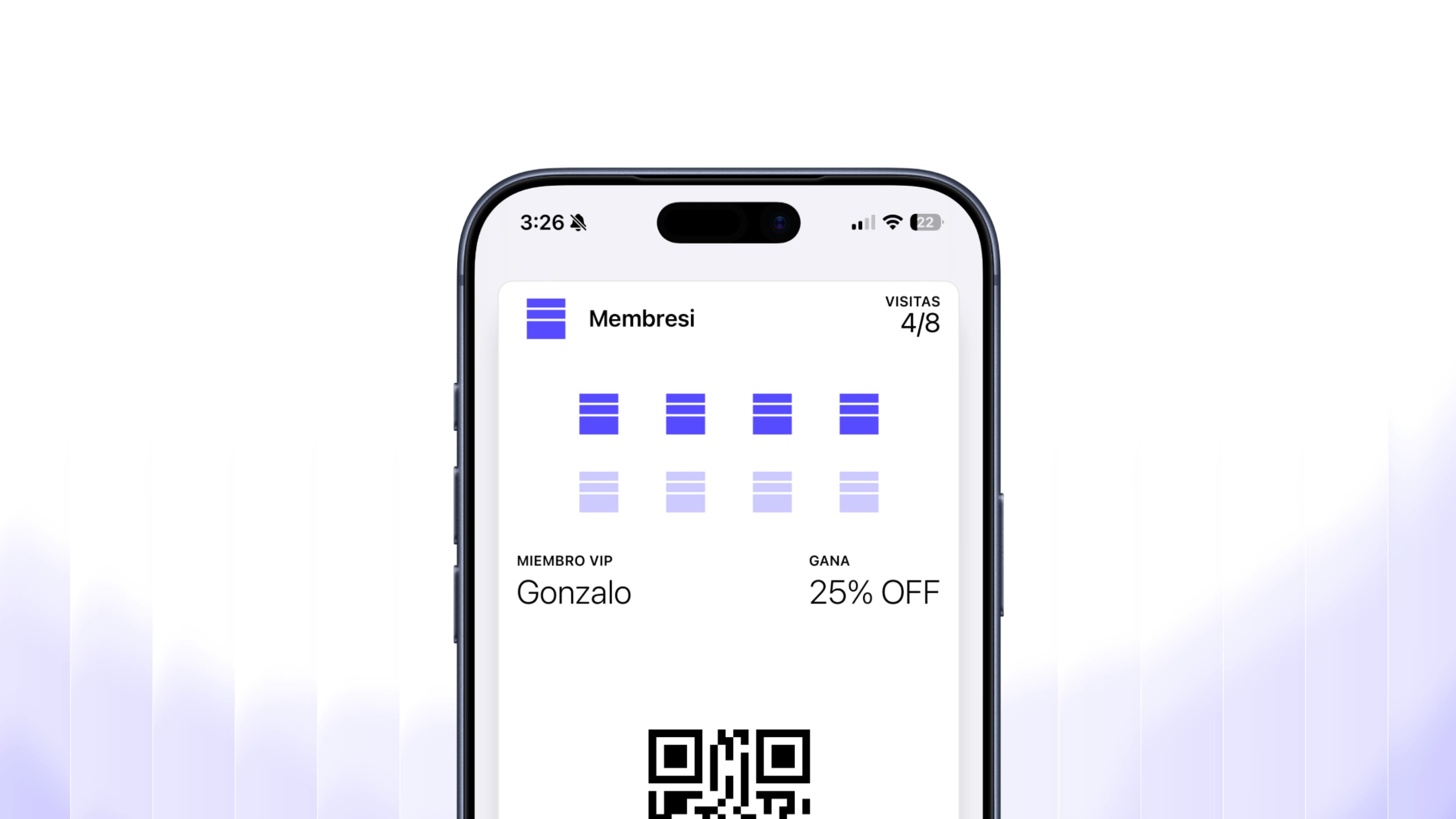 Panel de creación de pase